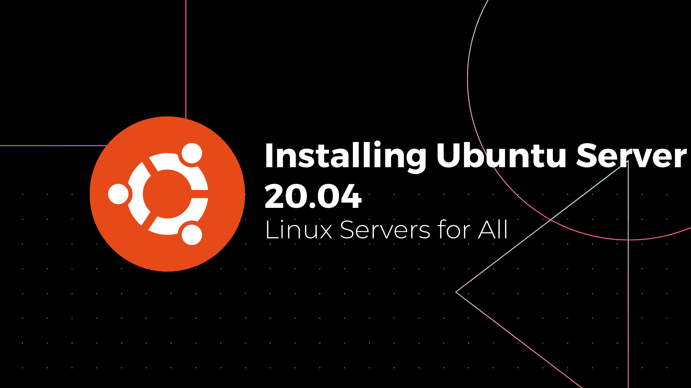 Installing Ubuntu Server 20.04