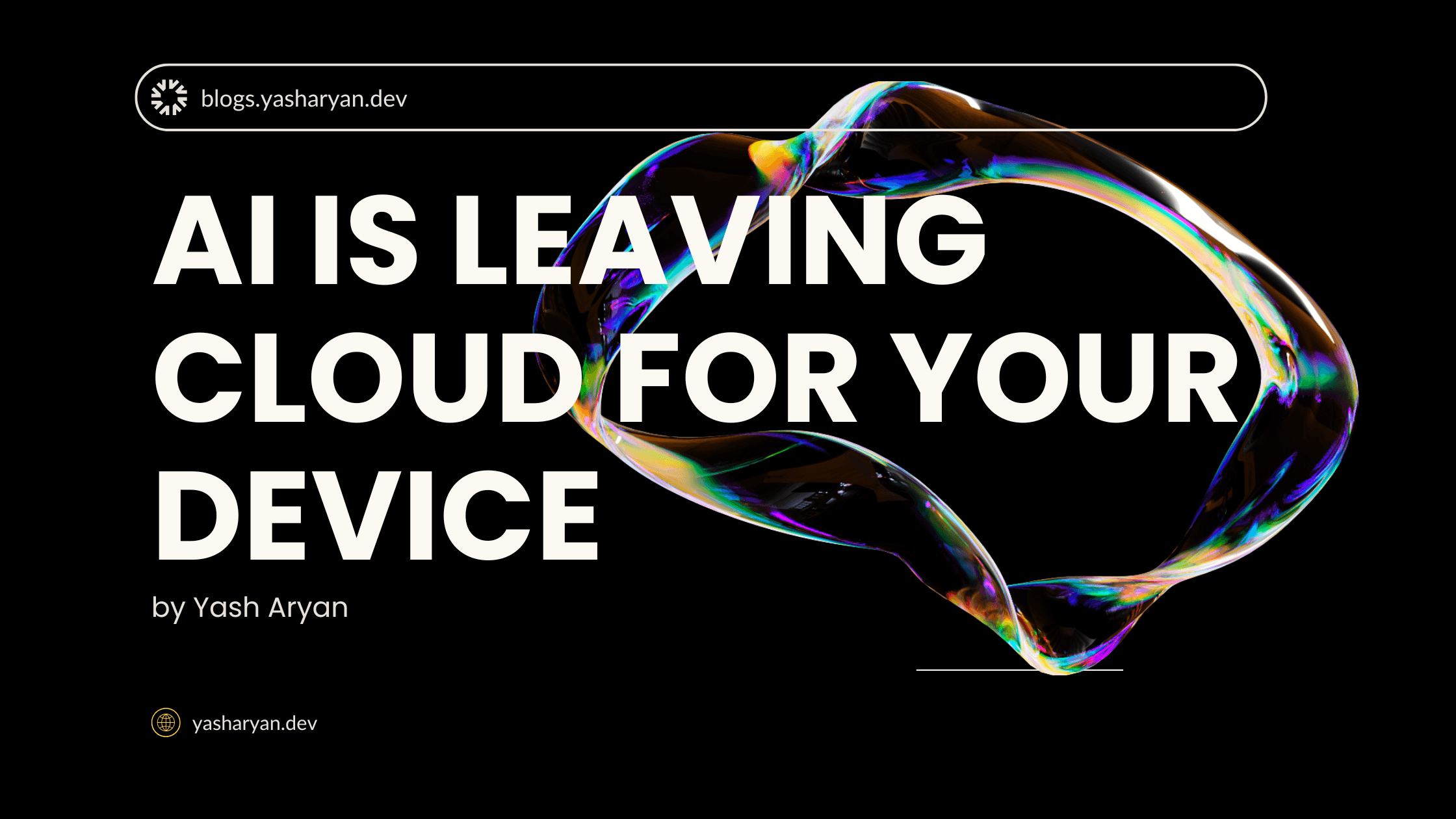 Why is AI Leaving the Cloud and Moving into yourĀ Pocket